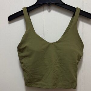 Lululemon Olive Green Crop Top